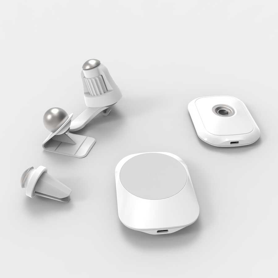 Vokamo WRL-01 Magnetic Wireless Charger Car Phone Holder White