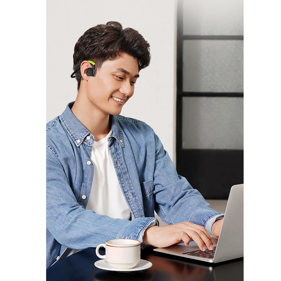 Wiwu Air Wireless Marathon Pro Waterproof Sports Bluetooth Headphones Black