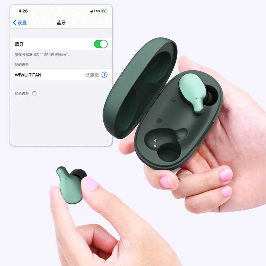 Wiwu Airbuds Titan Bluetooth Headset Black