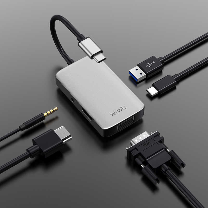 Wiwu Alpha 513HVP Type-C VGA Adapter Gray 