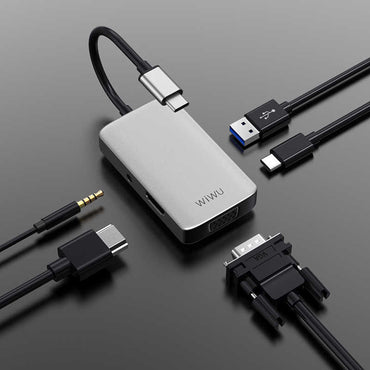 Wiwu Alpha 513HVP Type-C to VGA Adapter Silver 