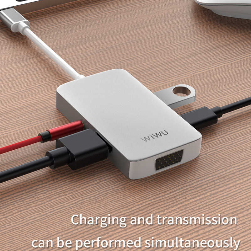 Wiwu Alpha 513HVP Type-C VGA Adapter Gray 