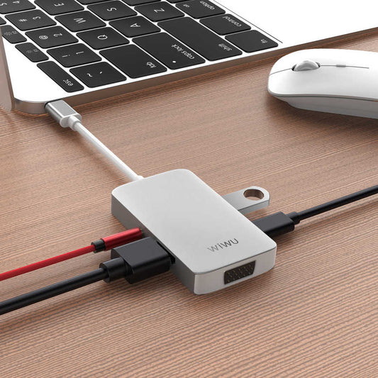 Wiwu Alpha 513HVP Type-C to VGA Adapter Silver 