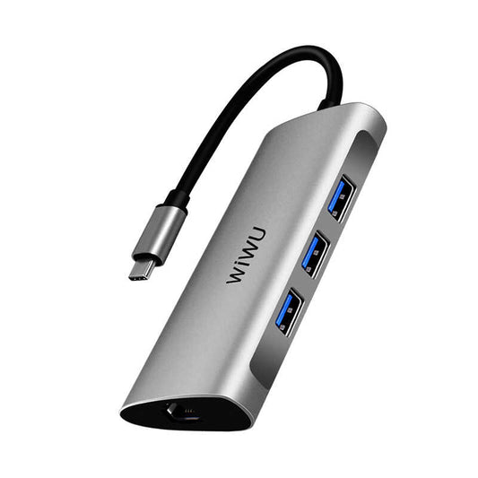 Wiwu Alpha 631STR Type-C Hub Gray