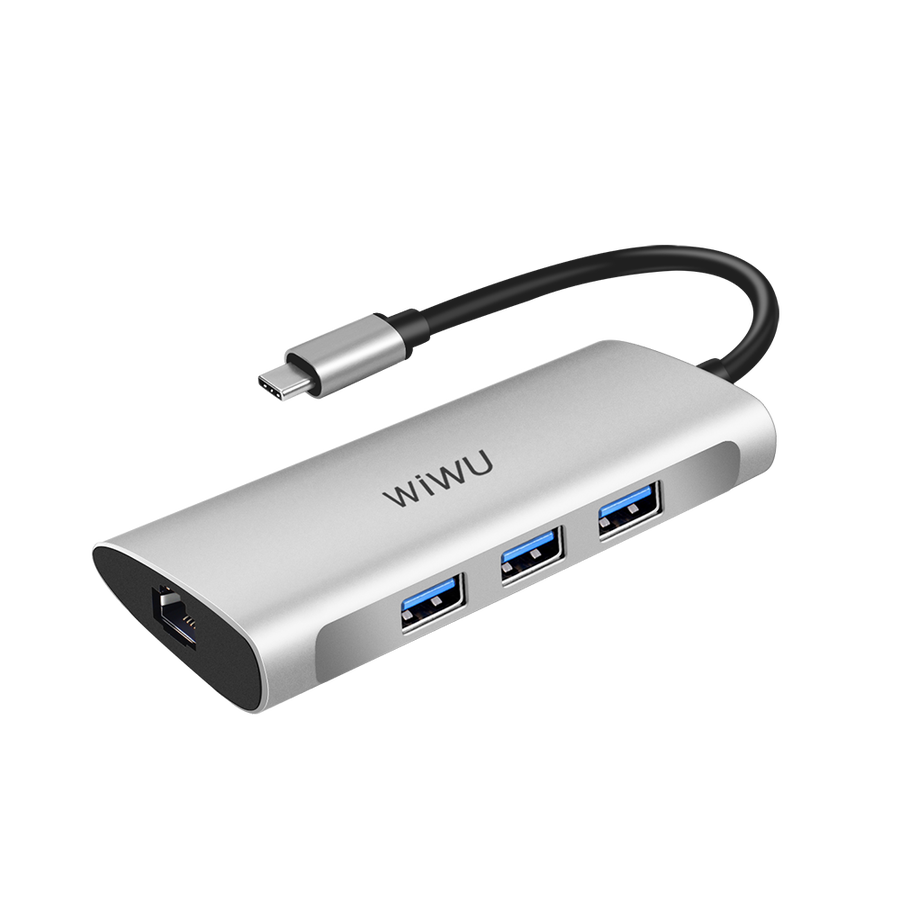 Wiwu Alpha 631STR Type-C Hub Silver