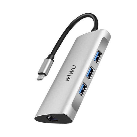 Wiwu Alpha 631STR Type-C Hub Silver