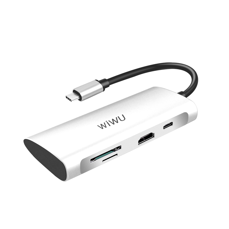 Wiwu Alpha 731HP Type-C Hub Silver
