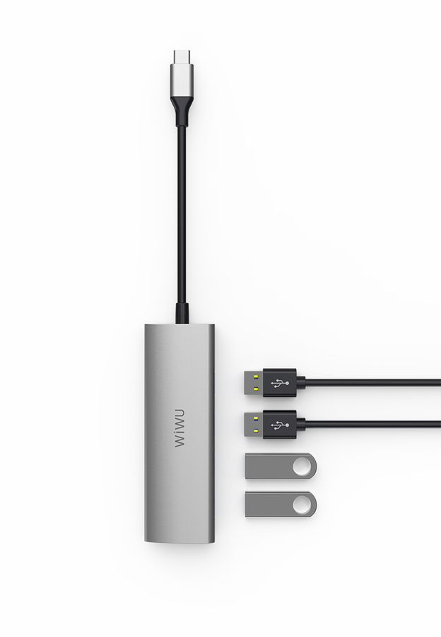 Wiwu Alpha A440 Type-C Hub Gray