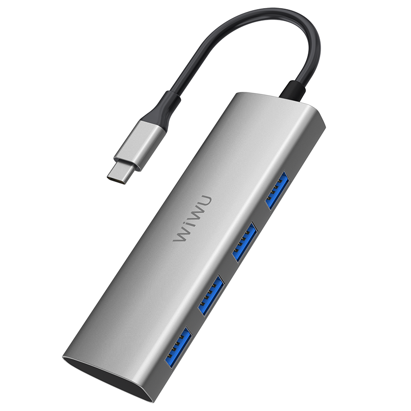 Wiwu Alpha A440 Type-C Hub Gray
