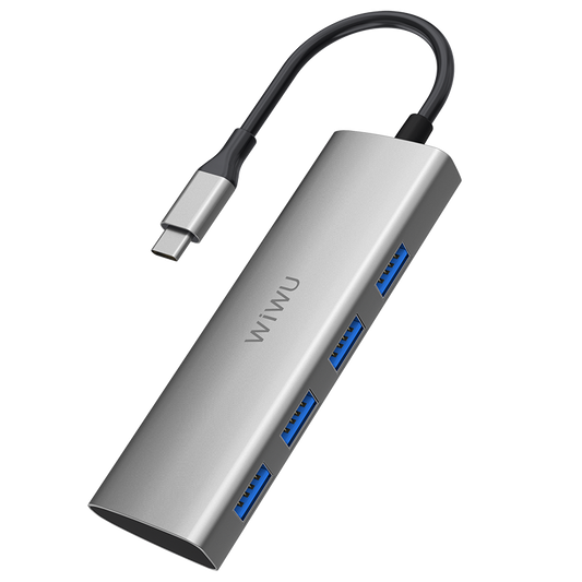 Wiwu Alpha A440 Type-C Hub Gray