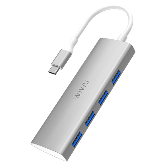 Wiwu Alpha A440 Type-C Hub Silver