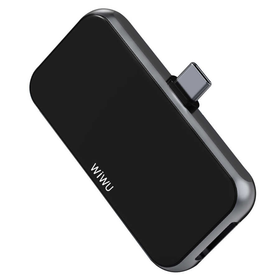 Wiwu Alpha T5 Pro 4 in 1 Type-C Hub Siyah