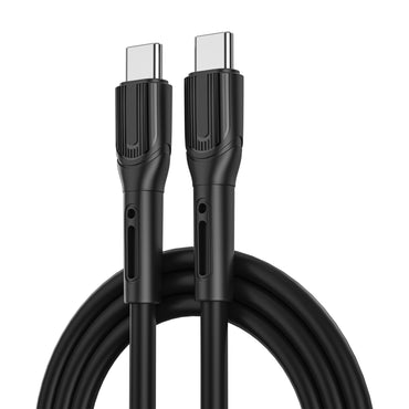 Wiwu Armor Wİ-C005 Cable End Protection Design 100W Fast Charging Type-C To Type-C PD Cable 1M White 
