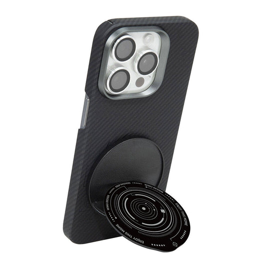 Wiwu B2 Magnetic Finger Ring Stand with Keep Passion Design, Black
