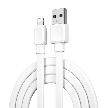 Wiwu Bravo Wİ-C003 Flat Design Lightning USB Cable 1M White