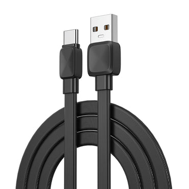 Wiwu Bravo Wİ-C003 Yassı Tasarım Type-C Usb Kablo 1M Siyah