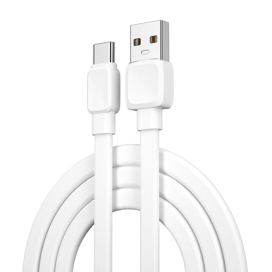 Wiwu Bravo Wİ-C003 Flat Design Type-C USB Cable 1M White
