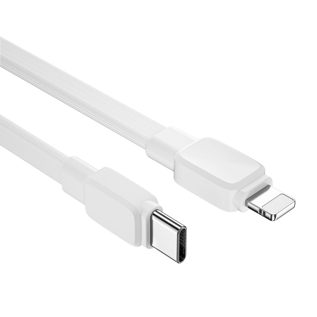 Wiwu Bravo Wİ-C004 Flat Design 20W Fast Charging Type-C to Lightning PD Cable 1M Black 
