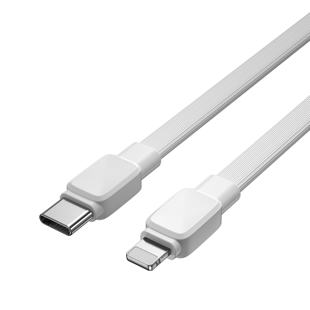 Wiwu Bravo Wİ-C004 Flat Design 20W Fast Charging Type-C to Lightning PD Cable 1M Black 