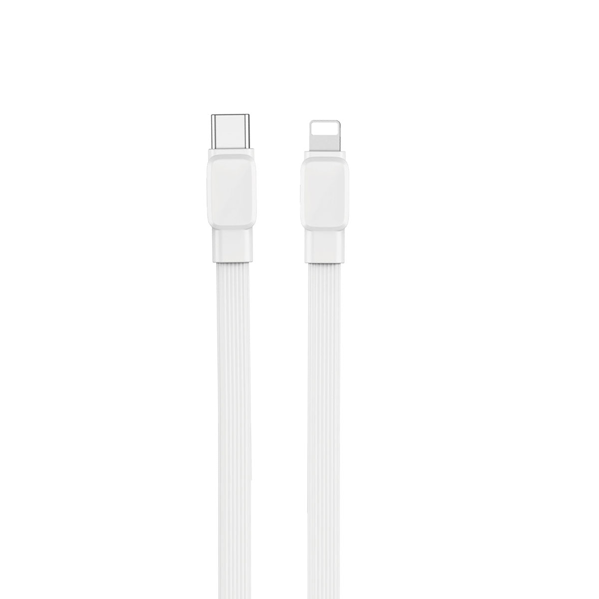 Wiwu Bravo Wİ-C004 Flat Design 20W Fast Charging Type-C to Lightning PD Cable 1M Black 