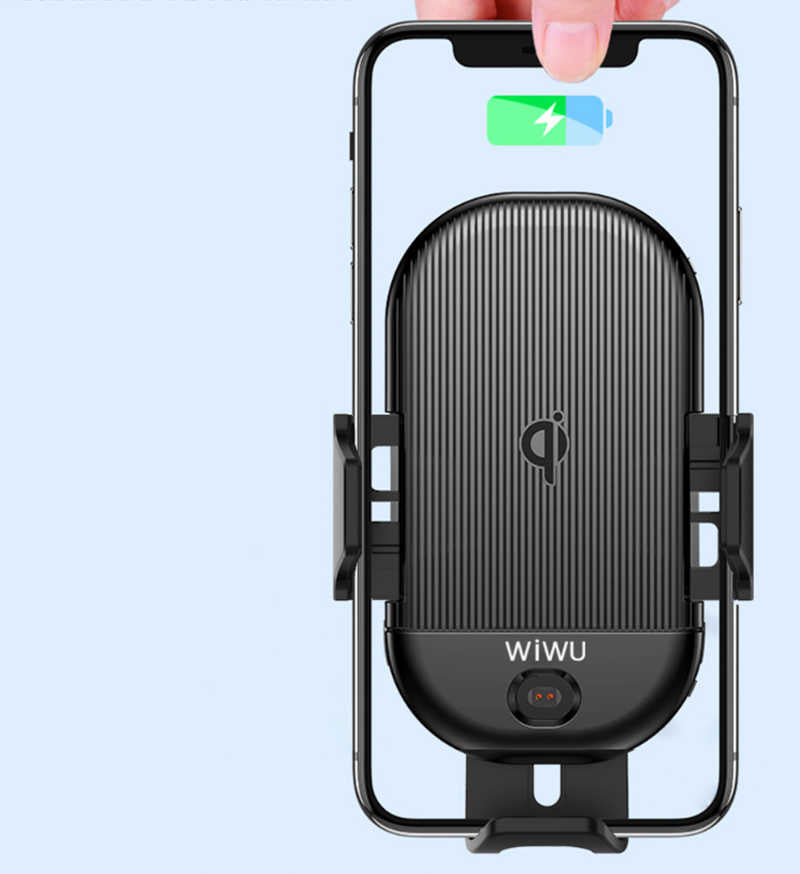 Wiwu CH-302 Liberator Wireless Car Phone Holder Black 