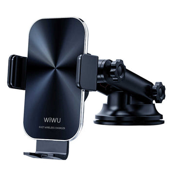 Wiwu CH-307 Liberator Wireless Charging Mount Car Phone Holder Black 