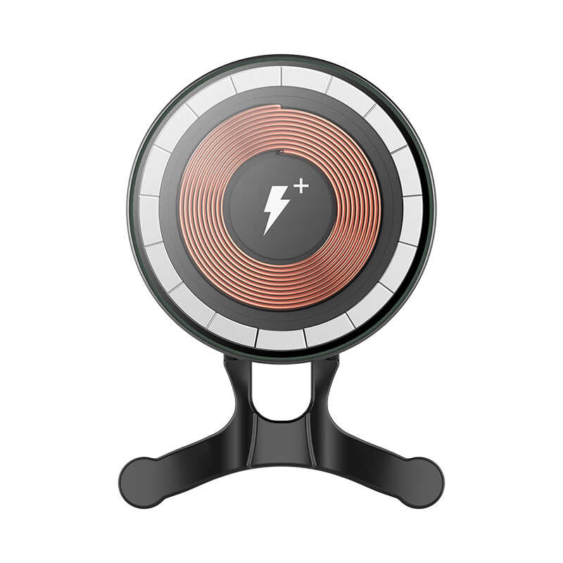 Wiwu CH-309 In-Car Magnetic Wireless Charging Phone Holder Ventilation Design Black