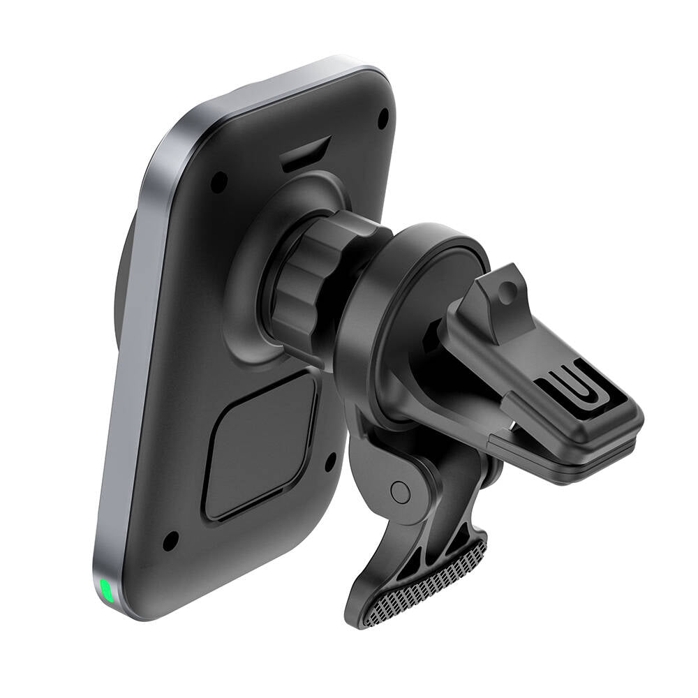 Wiwu CH-314 Magnetic Wireless Charging Car Phone Holder Ventilation Design Black 