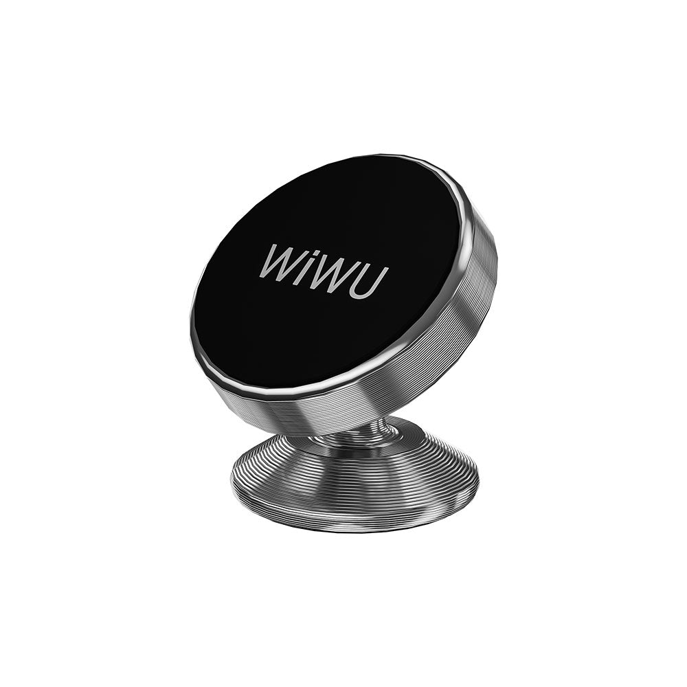 Wiwu CH003 360 Degree Rotating Magnetic Flat Floor Version Car Phone Holder Gray 