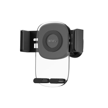 Wiwu CH008 Phone Weight Powered Ventilation Design Car Phone Holder Black 