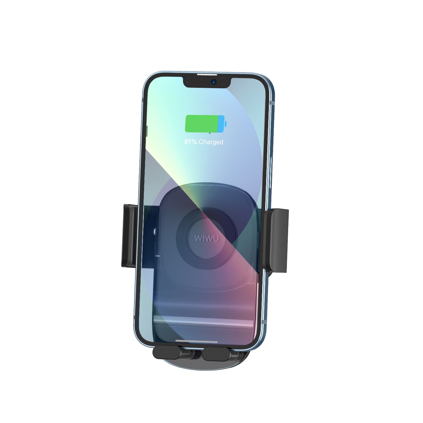 Wiwu CH008 Phone Weight Powered Ventilation Design Car Phone Holder Black 