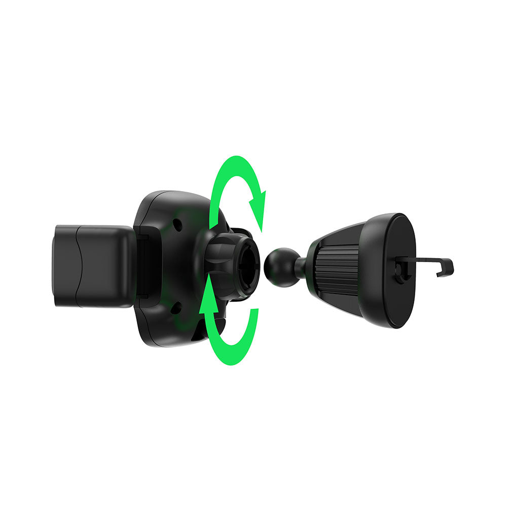Wiwu CH009 Automatic Mechanism Ventilation Design Car Phone Holder Black 