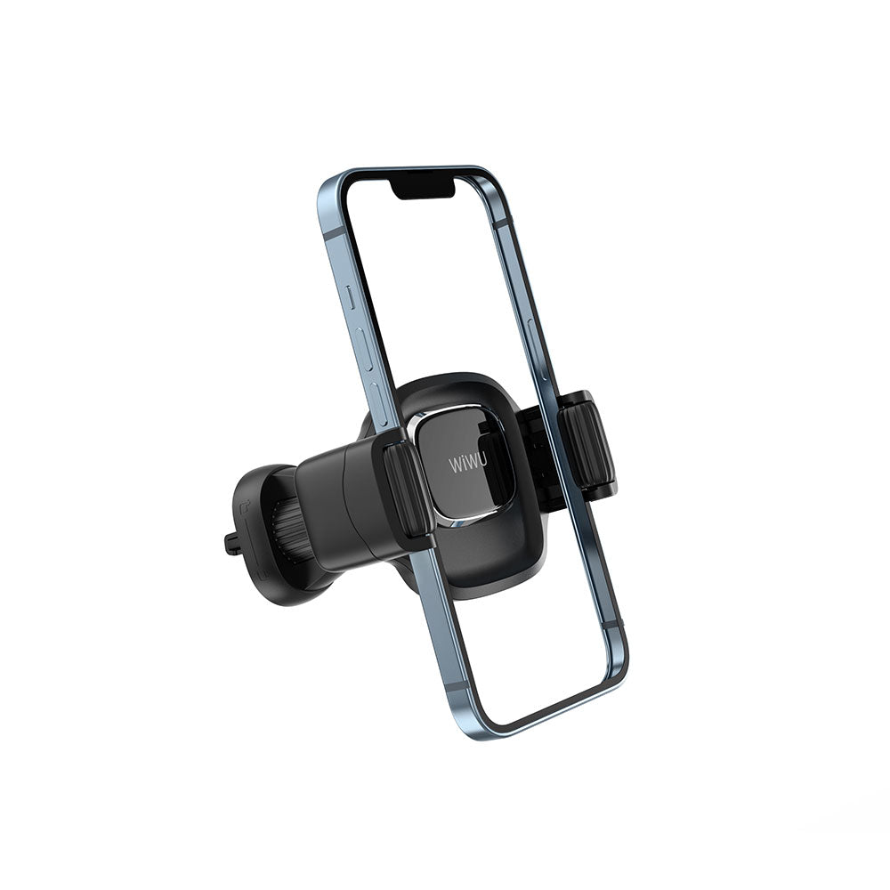 Wiwu CH009 Automatic Mechanism Ventilation Design Car Phone Holder Black 