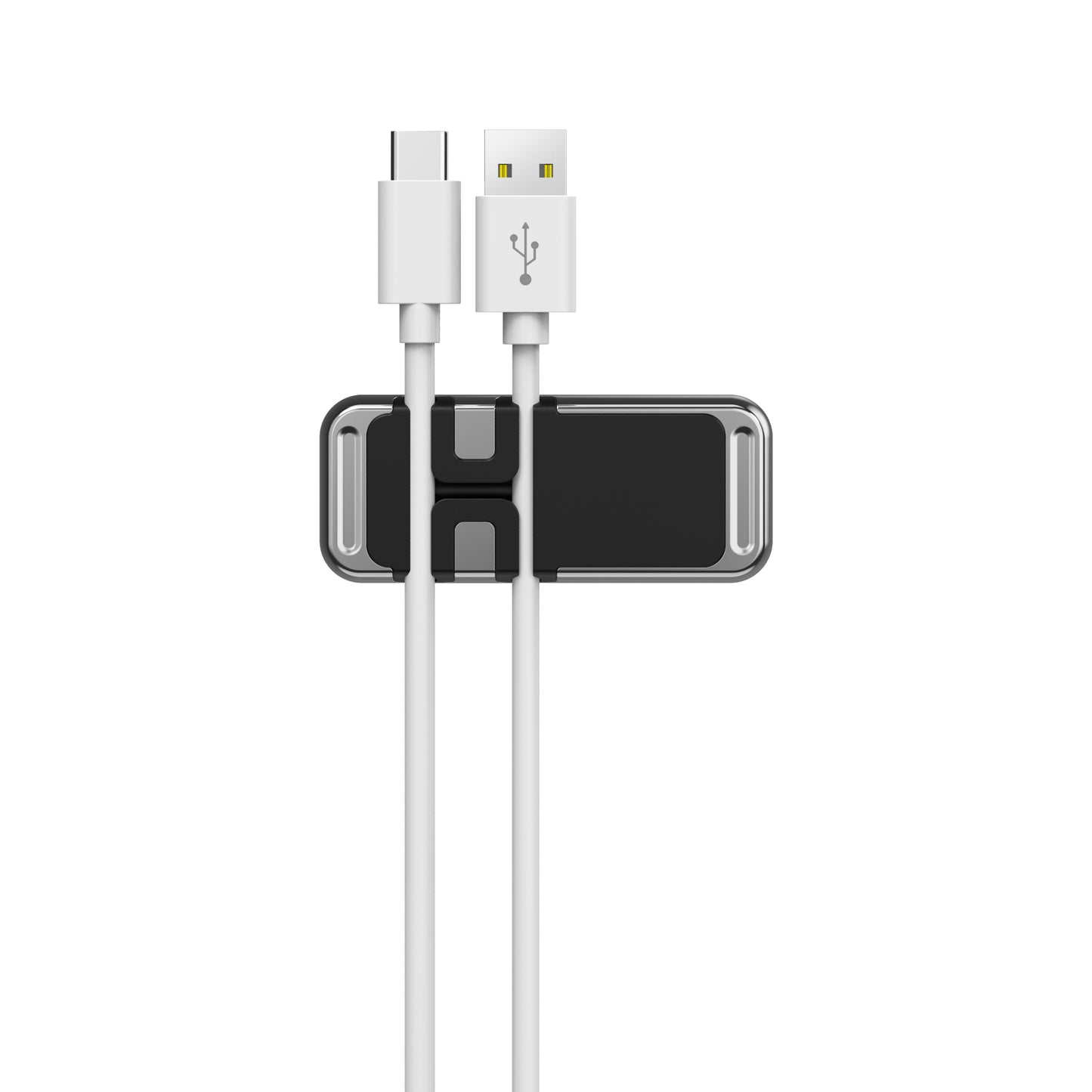 Wiwu CH011 Magnetic Flat Floor Version Car Phone Holder with Cable Organizer Silver 