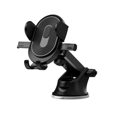Wiwu CH012 Automatic Mechanism Suction Cup Design Car Phone Holder Black 