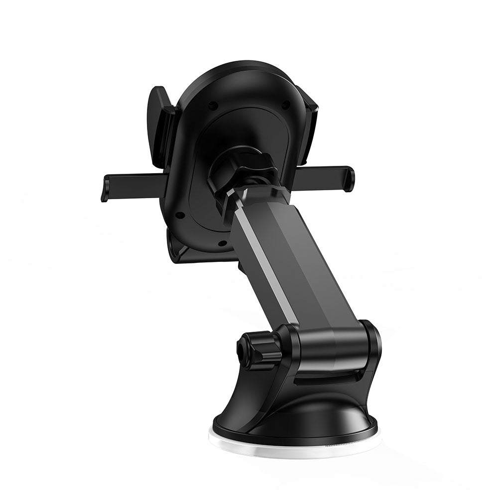 Wiwu CH012 Automatic Mechanism Suction Cup Design Car Phone Holder Black 
