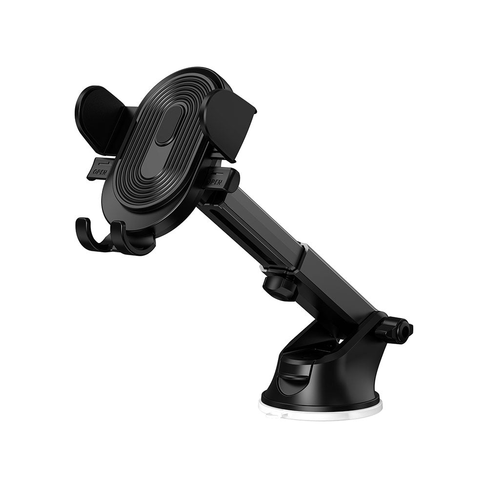 Wiwu CH012 Automatic Mechanism Suction Cup Design Car Phone Holder Black 