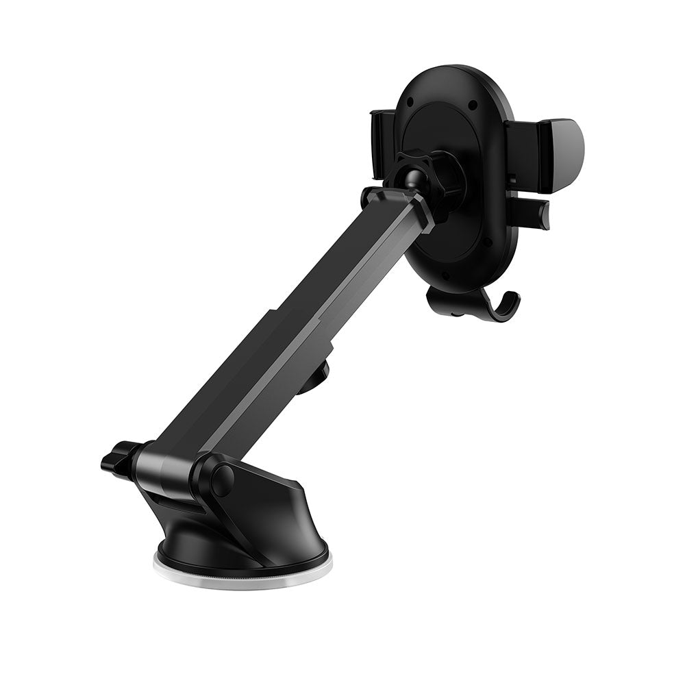 Wiwu CH012 Automatic Mechanism Suction Cup Design Car Phone Holder Black 