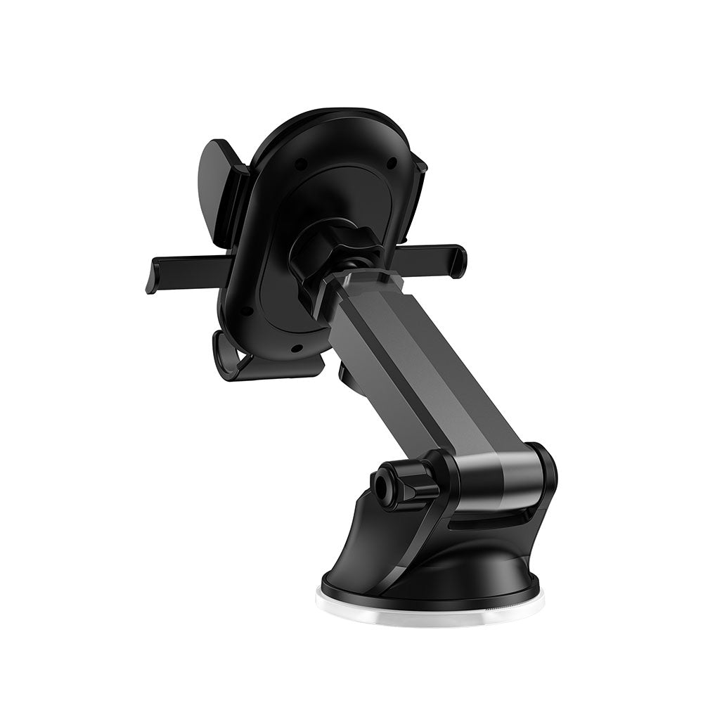 Wiwu CH013 Automatic Mechanism Suction Cup Design Car Phone Holder Black 