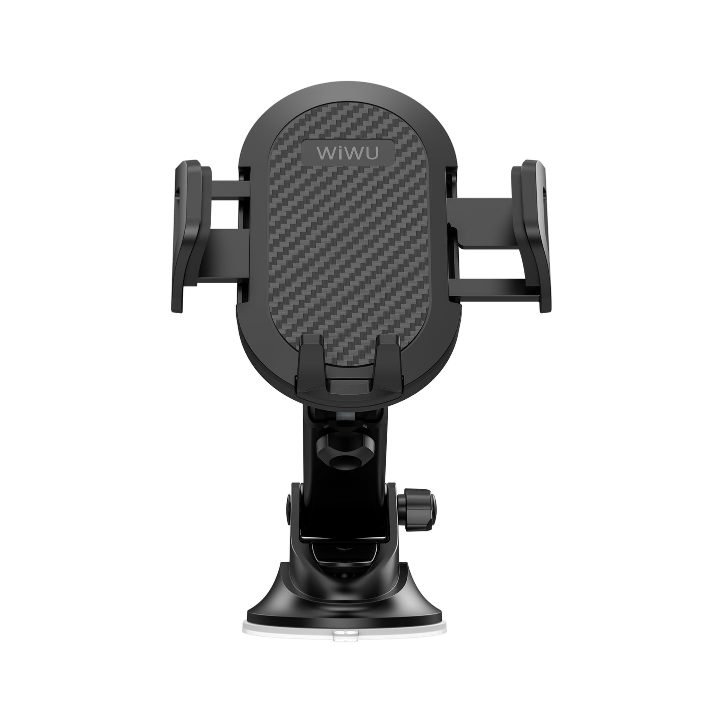 Wiwu CH015 Automatic Mechanism Suction Cup Design Car Phone Holder Black