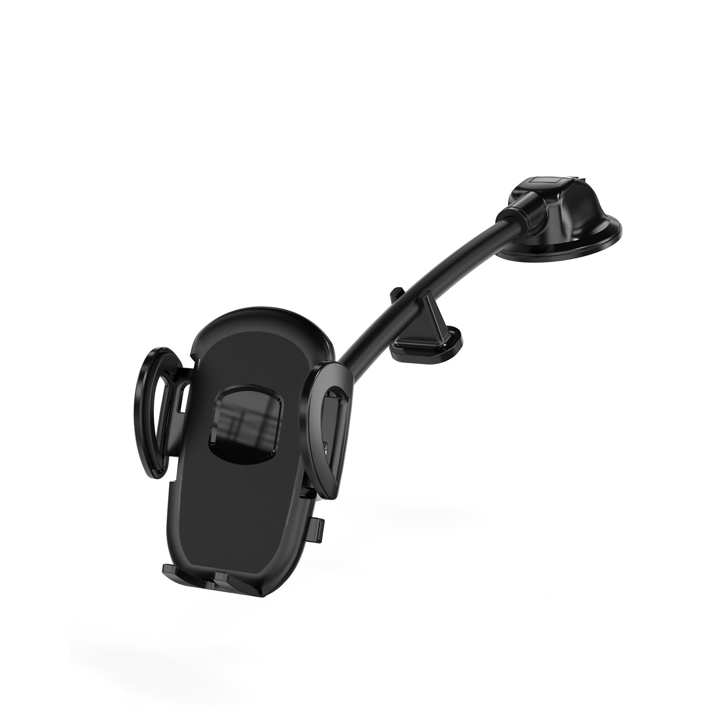 Wiwu CH016 Automatic Mechanism Flexible Spiral Suction Cup Design Car Phone Holder Black