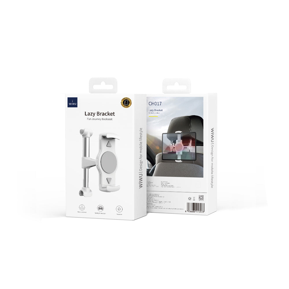 Wiwu CH017 Automatic Mechanism Back Seat Car Tablet Holder White