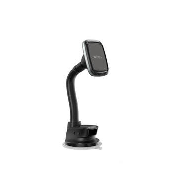 Wiwu CH018 Magnetic Flexible Spiral Suction Cup Design Car Phone Holder Black 