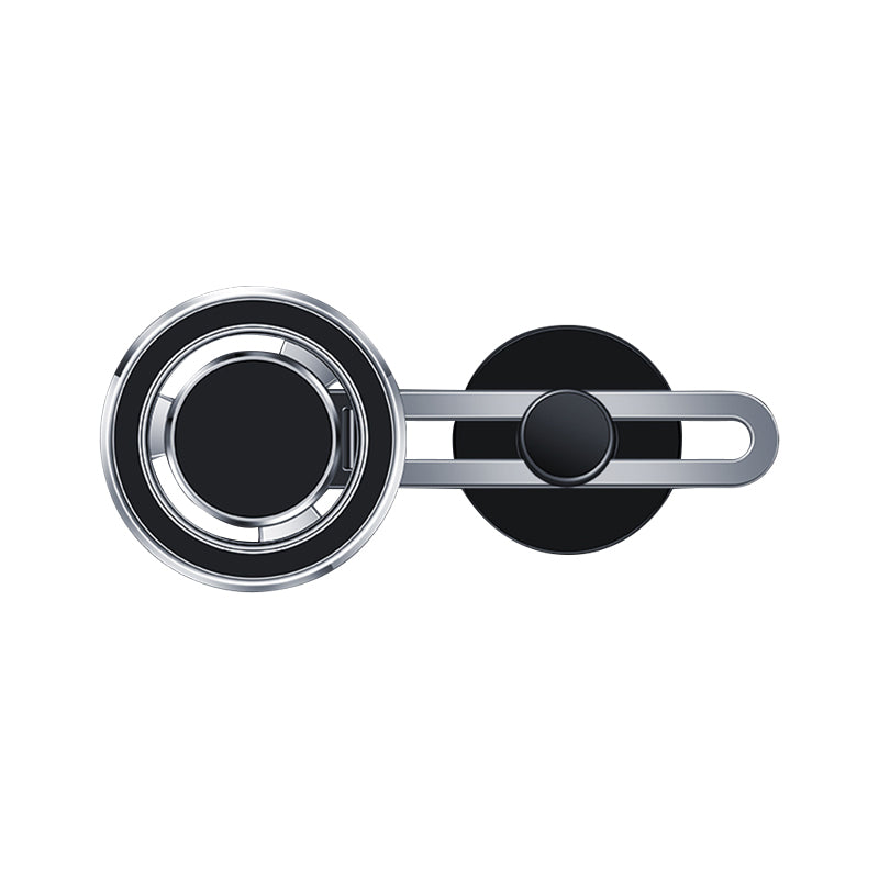 Wiwu CH025 360 Degree Rotating Magnetic Flat Floor Version Car Phone Holder Silver 
