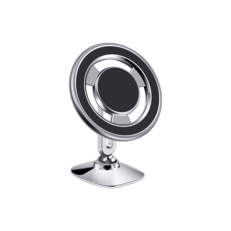 Wiwu CH027 360 Degree Rotating Magnetic Flat Floor Version Car Phone Holder Silver 