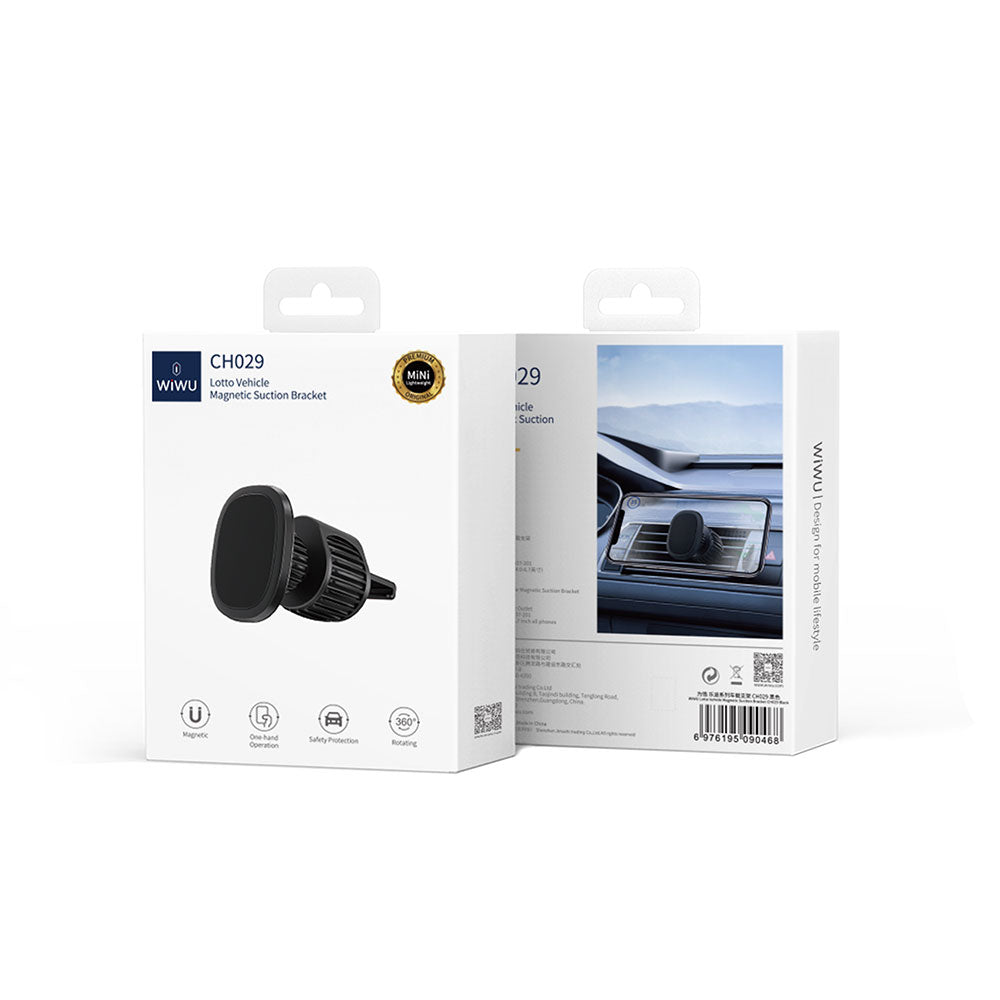 Wiwu CH029 Vent Design Magnetic Car Phone Holder Black 