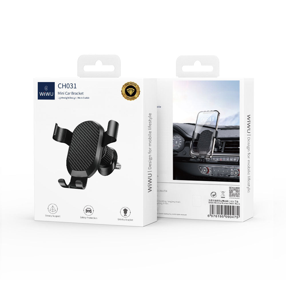 Wiwu CH031 Vent Design Car Phone Holder Black 