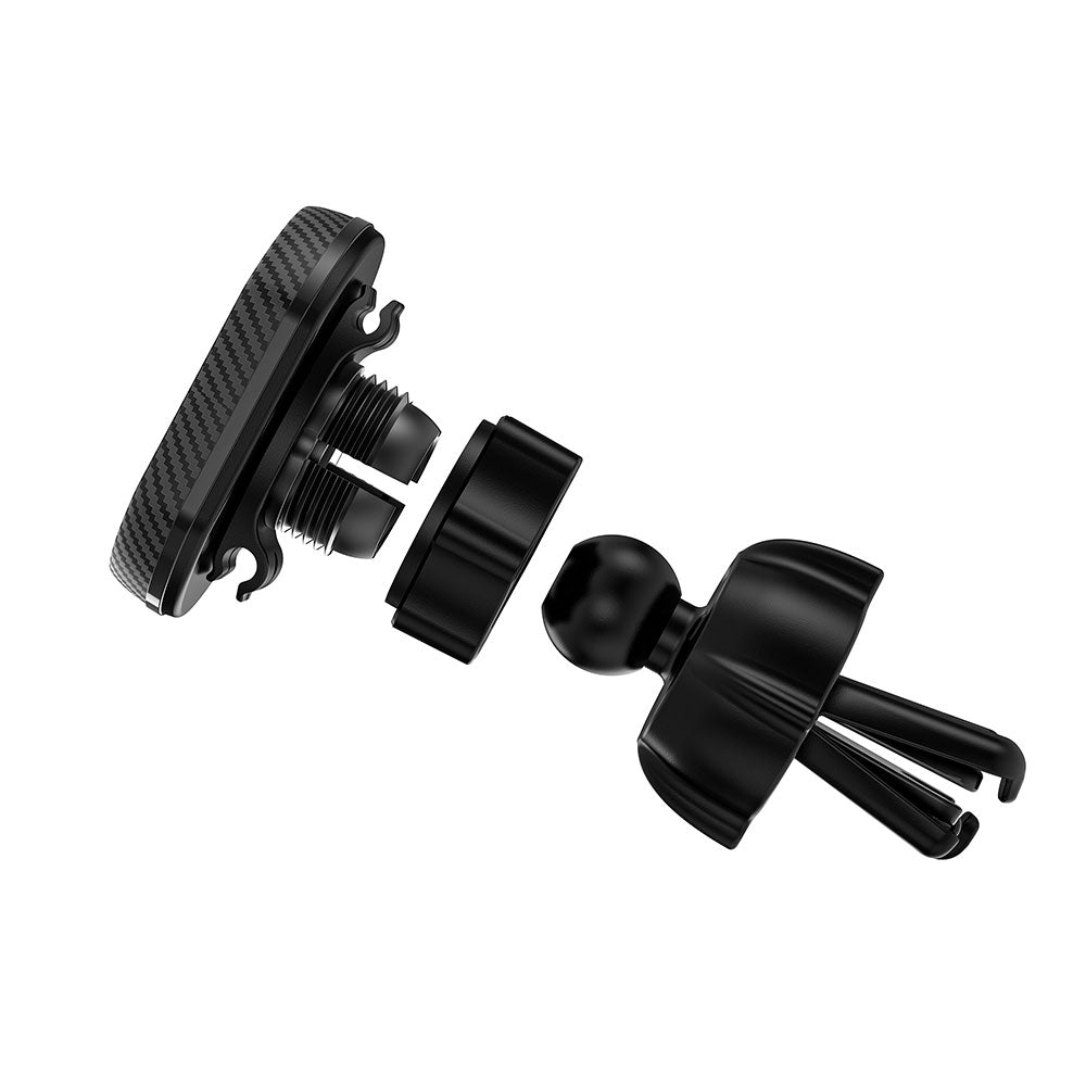 Wiwu CH040 360 Degree Rotating Ventilation Design Magnetic Car Phone Holder Black 