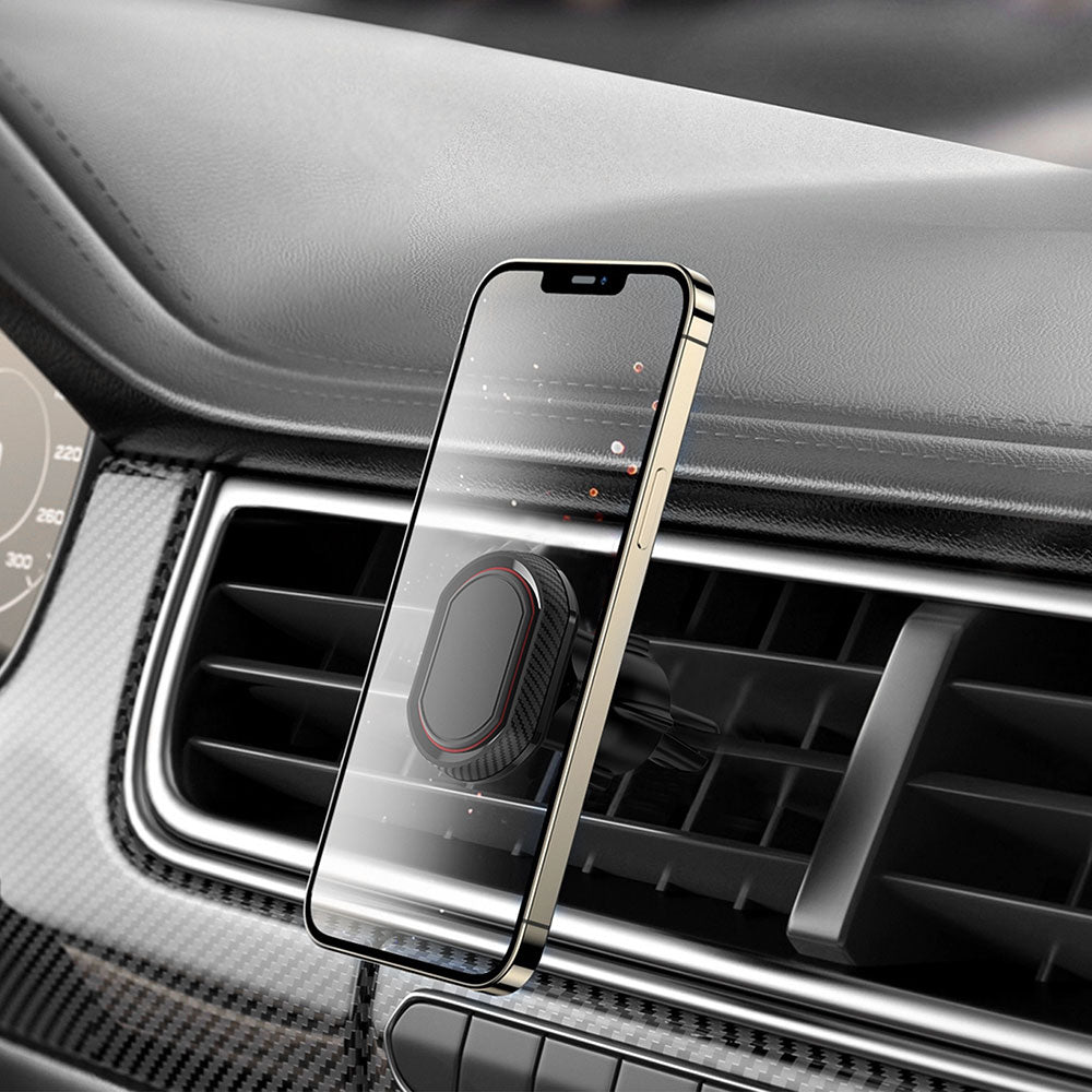 Wiwu CH040 360 Degree Rotating Ventilation Design Magnetic Car Phone Holder Black 