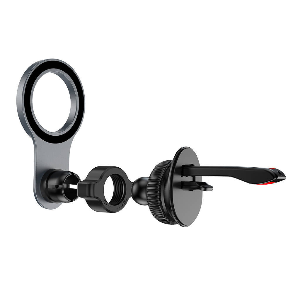 Wiwu CH50 360 Degree Rotating Ventilation Design Magnetic Car Phone Holder Black 